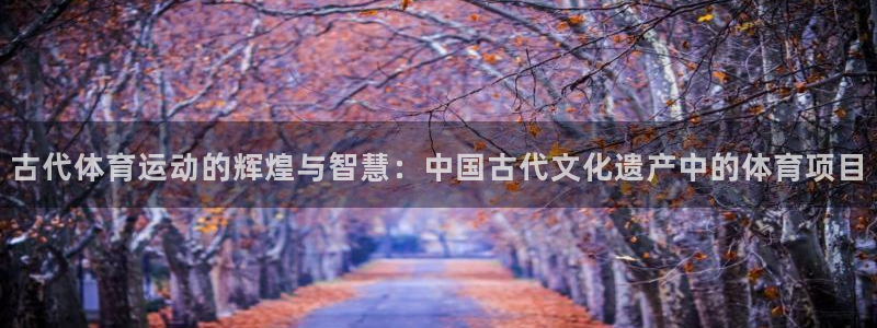 谈球吧体育：古代体育运动的辉煌与智慧：中国古代文化遗产中的体育项目